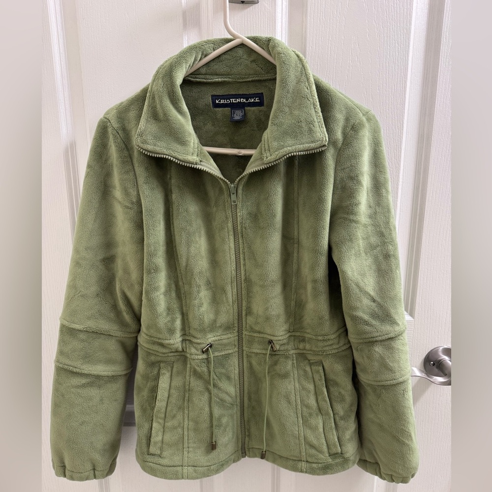Olive Green Plush Jacket